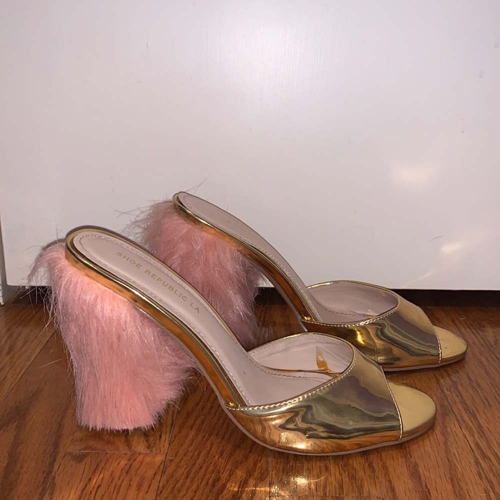 Faux Fur Mules